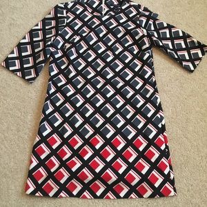 Banana Republic Geometric Print Career Dress
